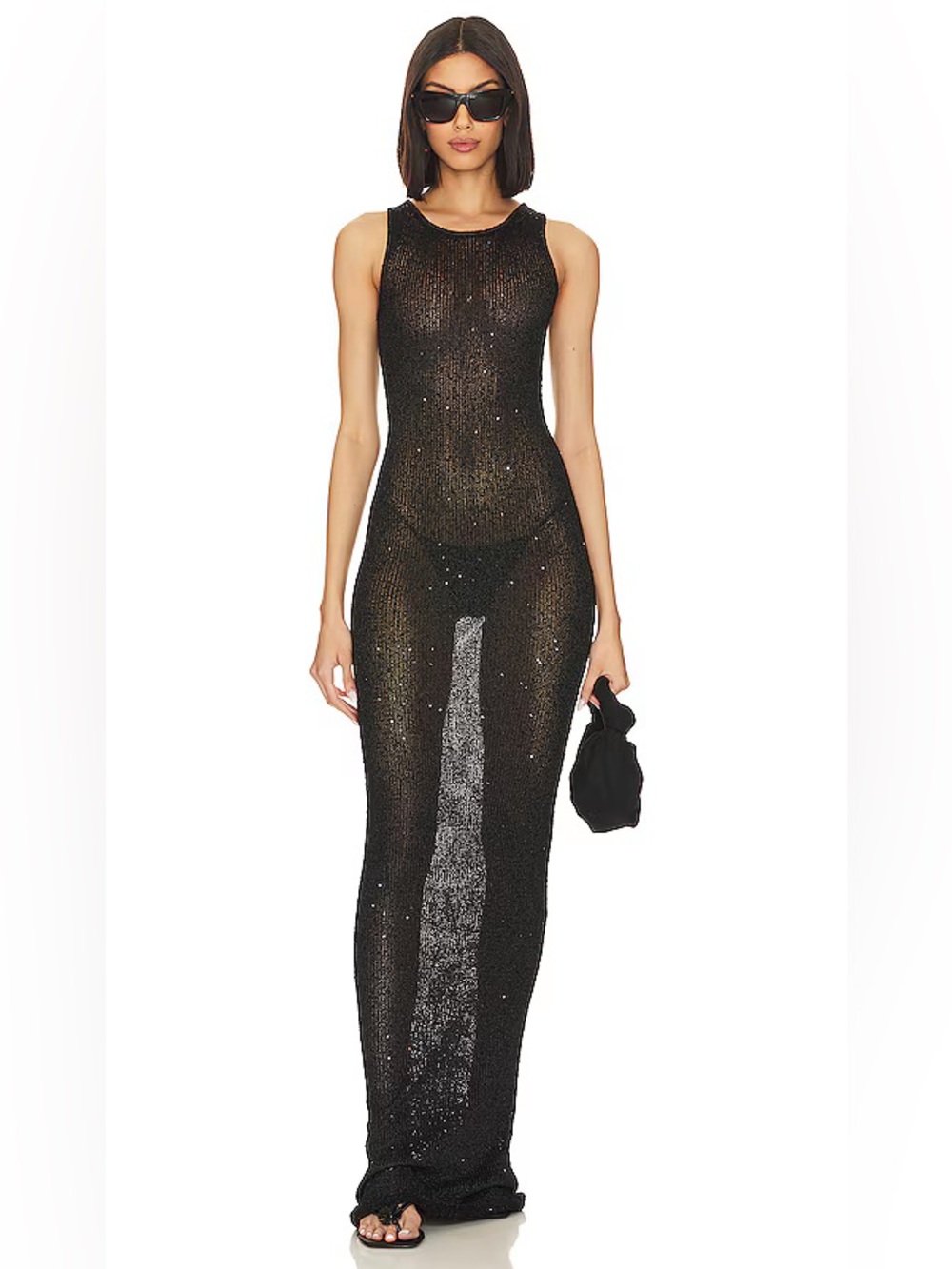 Asta resort Natalie dress - black sequin